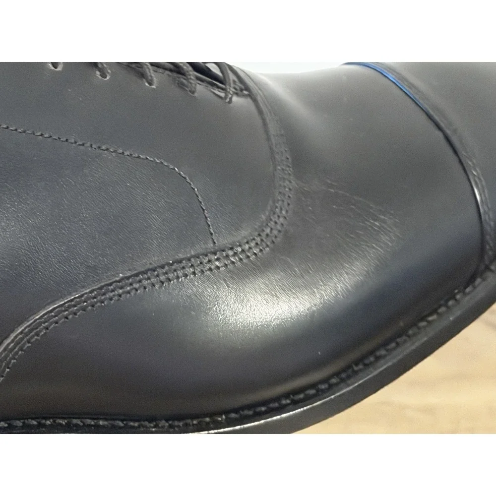 Allen Edmonds Park Avenue black cap toe oxford men's shoe Size 15B Made In USA